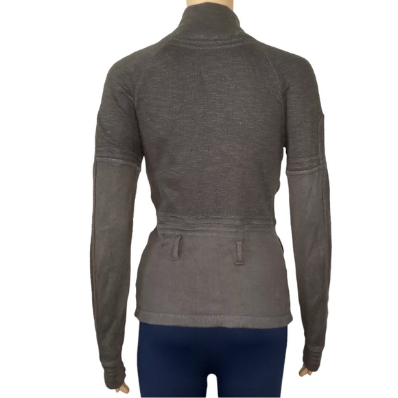 Free People Vintage Knit Green Button Up Shirt Jacket Size Small - Picture 3 of 7